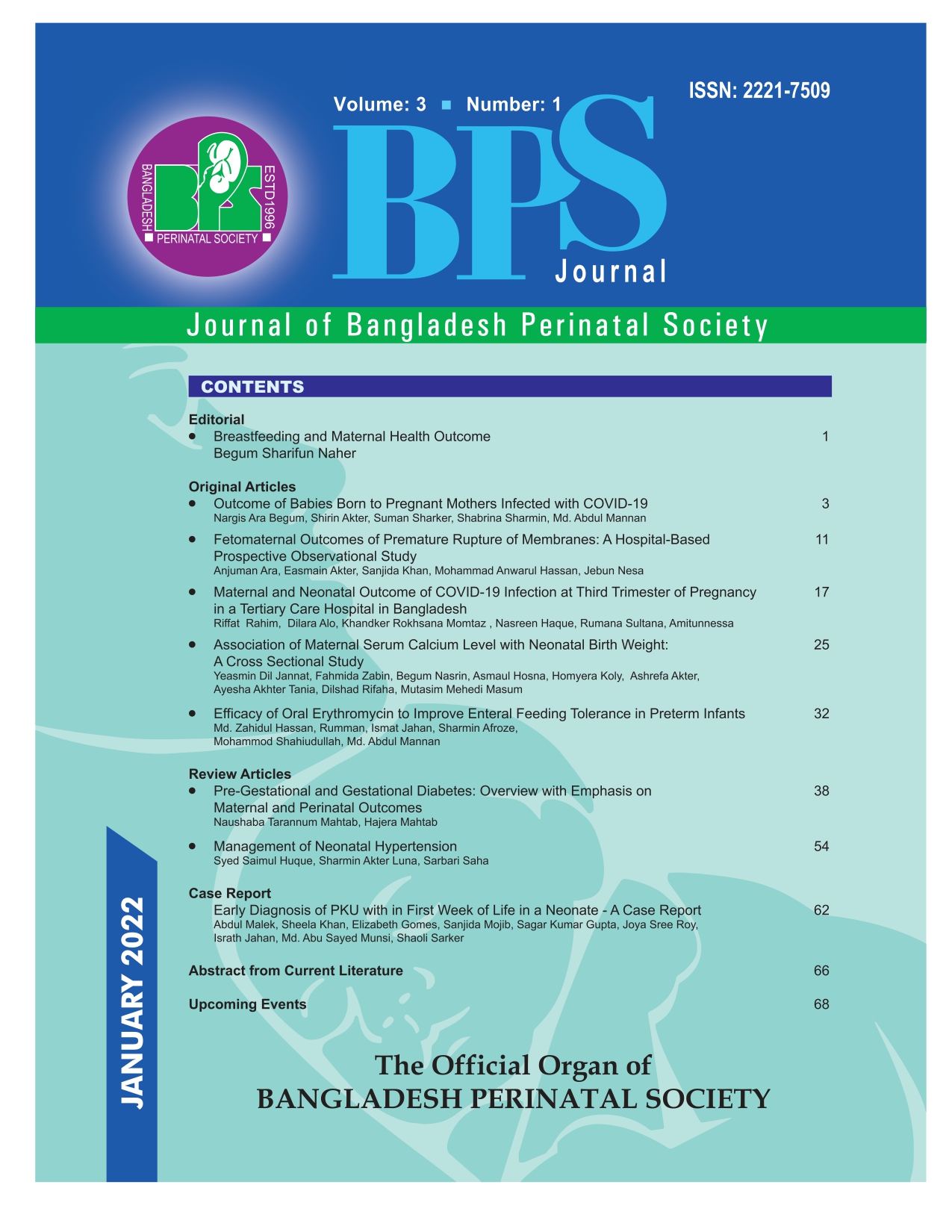 Vol. 3, No. 1 - January 2022